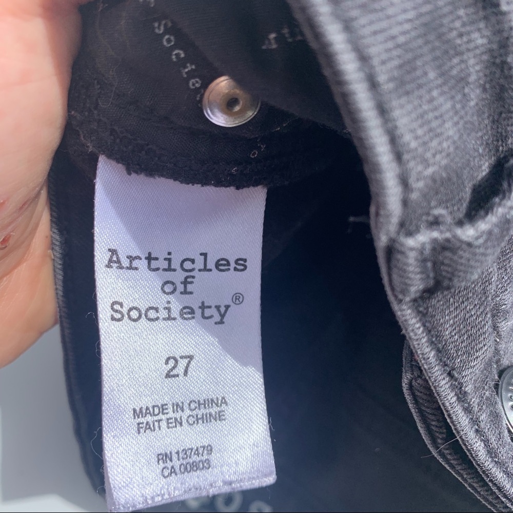 Articles of Society Black Skinny Ripped Jeans | 27 - Picture 3 of 7